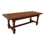 Grande table de ferme en chne style monastre