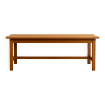 Grande table de ferme ch�ne avec tiroirs 230cm