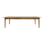 Grande table de ferme rustique en bois d'orme, france vers 1800 Grande table de ferme rustique en bois d'orme, france vers 1800