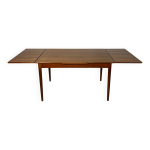 Grande table  manger extensible en teck, style minimaliste vintage des annes 1960