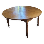 Grande table ronde d'poque louis - philippe en merisier massif