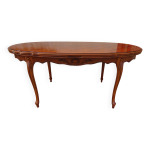 Grande table style r�gence, rallonges int�gr�es