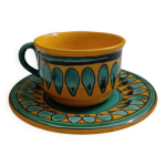 Grande tasse saint clment jaune et vert