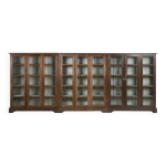 Grande vitrine en teck ancien patin�