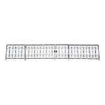 Grille de jardin et portillon en fer forg� des ann�es 1950 - 5m20