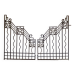 Grilles portail portes anciennes fer forgé xx° art déco Grilles portail portes anciennes fer forgé xx° art déco