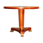 Guridon 1940 pieds griffes en bronze