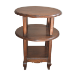 Gu�ridon avec 3 niveaux en ch�ne