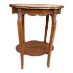 Guridon ancien louis xv marbre ros et laiton dor fin xix sicle