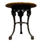 Guéridon anglais en chêne et fonte de fer, vers 1880 Guéridon anglais en chêne et fonte de fer, vers 1880
