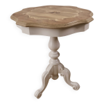 Gu�ridon blanc / bois