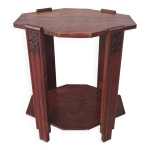 Gu�ridon �poque art d�co en ch�ne massif