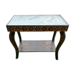 Gu�ridon quadrup�de en bois sculpt�