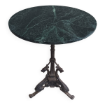 Gu�ridon renaissance en fonte et marbre