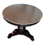 Guéridon restauration début xix siècle pied tripode et marbre de carrare Guéridon restauration début xix siècle pied tripode et marbre de carrare