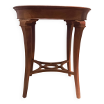 Gueridon rond en bois de plaquage