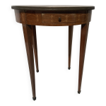 Guéridon rond de style louis xvi en bois marqueté xx siècle Guéridon rond de style louis xvi en bois marqueté xx siècle