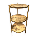 Guridon sellette plateaux en marbre