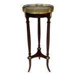 Gueridon de style louis xvi marbre et laiton 19me