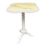 Guridon, table d appoint en bois peint