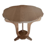 Gu�ridon / table d'appoint en ch�ne r�nov�
