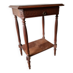 Guridon, table d'appoint d bnisterie en chne sculpt