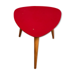 Guridon triangulaire rouge, 1950