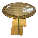 Guridon en verre, 1970