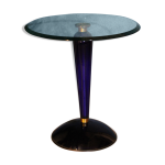 Guridon verre italie vintage