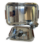 Guy degrenne - paire de plateaux de service