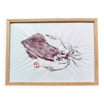 Gyotaku d'un petit calamar