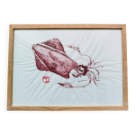 Gyotaku d'un petit calamar