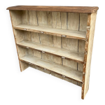 Haut de vaisselier transform� en �tag�re, en ch�ne