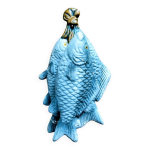 Heurtoir en fonte trio de poissons