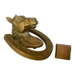 Heurtoir de porte cheval laiton