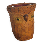 Hiboux corbeille osier