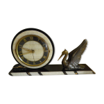 Horloge en marbre, granit et hron en laiton - annes 40 / 50