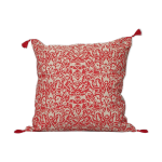Housse de coussin etnik beige rouge atomique - 50 x 50 Housse de coussin etnik beige rouge atomique - 50 x 50