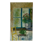 Huile sur toile nature morte bouquet de fleurs par serge doceul 1986