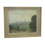 Huile sur toile - phare de douardenez par marec