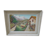 Huile sur toile signe d. javel