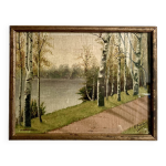 Huile sur toile sous verre