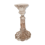 Imposant chandelier en verre moul