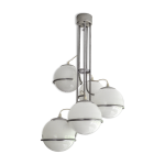 Italian space age cascading globe chandelier 1960s