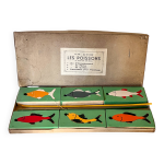 Jeu ancien, pche  la ligne et puzzle en boite d'origine
