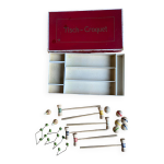 Jeu de croquet de table en bois ancien