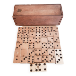 Jeu de dominos ancien en bois