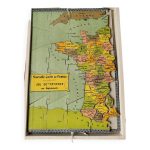 Jeu de patience puzzle france par d�partement saussine ancien