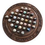 Jeu du solitaire en pierres semi precieuses