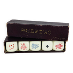 Jeu de ds vintage poker d'as